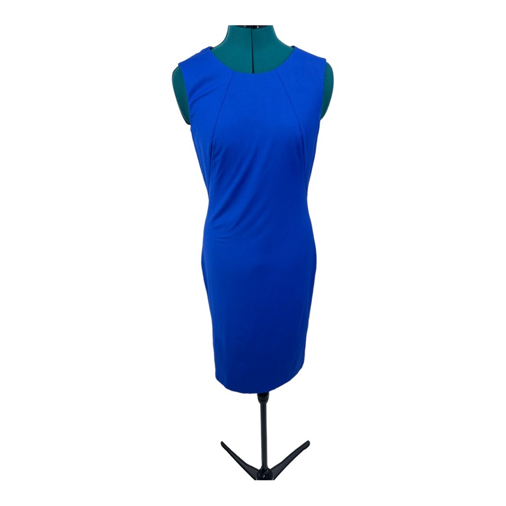 Hugo Boss Royal Blue Classic Sheath Dress